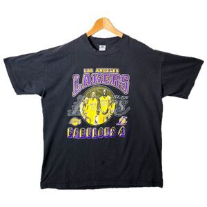 Vintage Los Angeles Lakers 2004 Shirt XXL Kobe Shaq Malone Payton Fabulous 4 Y2K